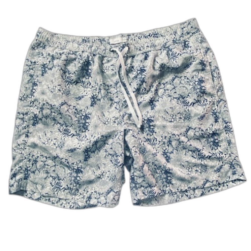 Onia The Charles Swim Trunks Men Size XXL Blue and White Floral